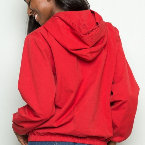 Brandy Melville John Galt Red Krissy windbreaker - Picture 6 of 7